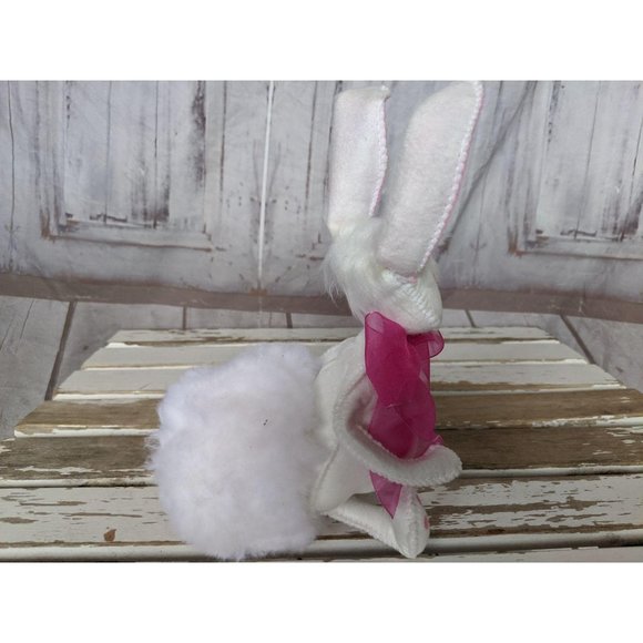 Annalee Easter Spring Bunny Tails Fluffy White Big - Picture 3 of 6